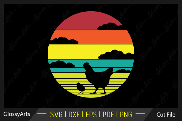 Chicken Chick Retro Style Svg Cut File Review