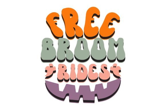 Free Broom Rides Retro Halloween Svg Review