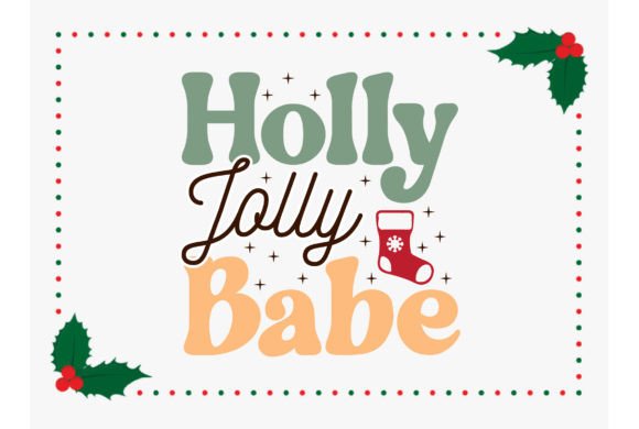 Holly Jolly Babe Retro Christmas Design Review