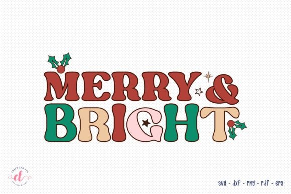 Merry Bright SVG Retro Christmas SVG Review