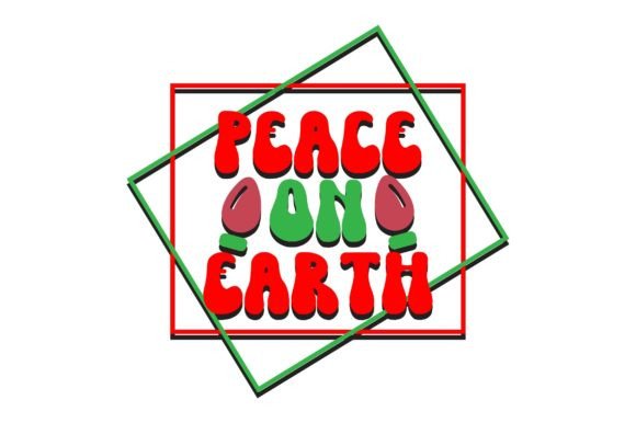 Peace on Earth Retro Christmas Svg Review