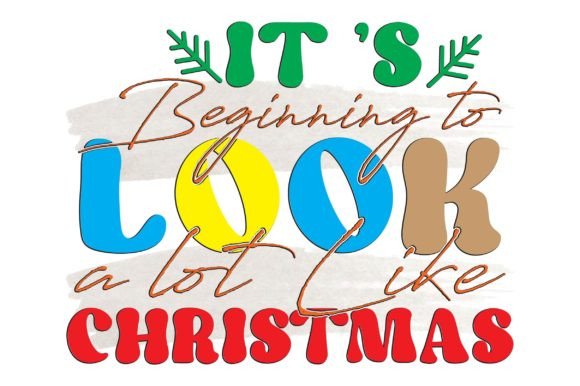 Retro Christmas Svg Design,Its Beginning