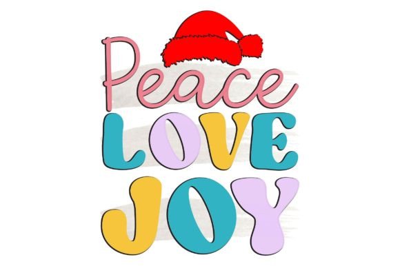 Retro Christmas SVG,Peace Love Joy Review