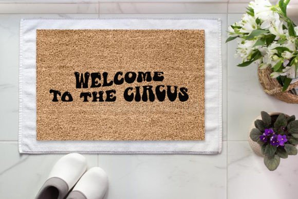 Retro Doormat SVG Design, Welcome to T