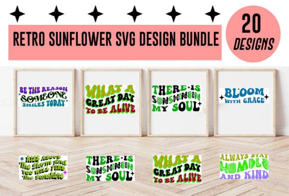 Retro Sunflower SVG Design Bundle Review