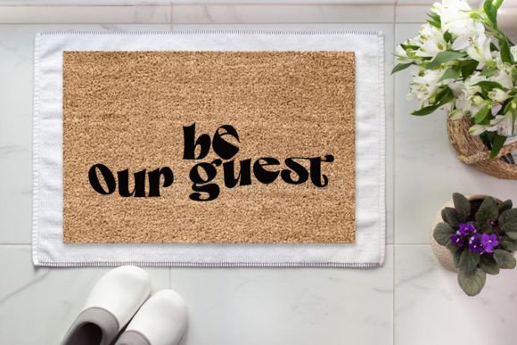 Review: Retro Doormat SVG Design, Be Our Guest